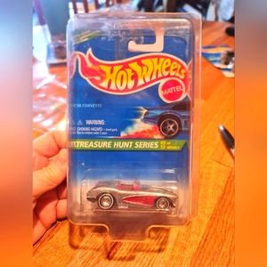 COPY - Hot Wheels Treasure Hunt Series '58 Corvette Silver #9/12 1995 NIB